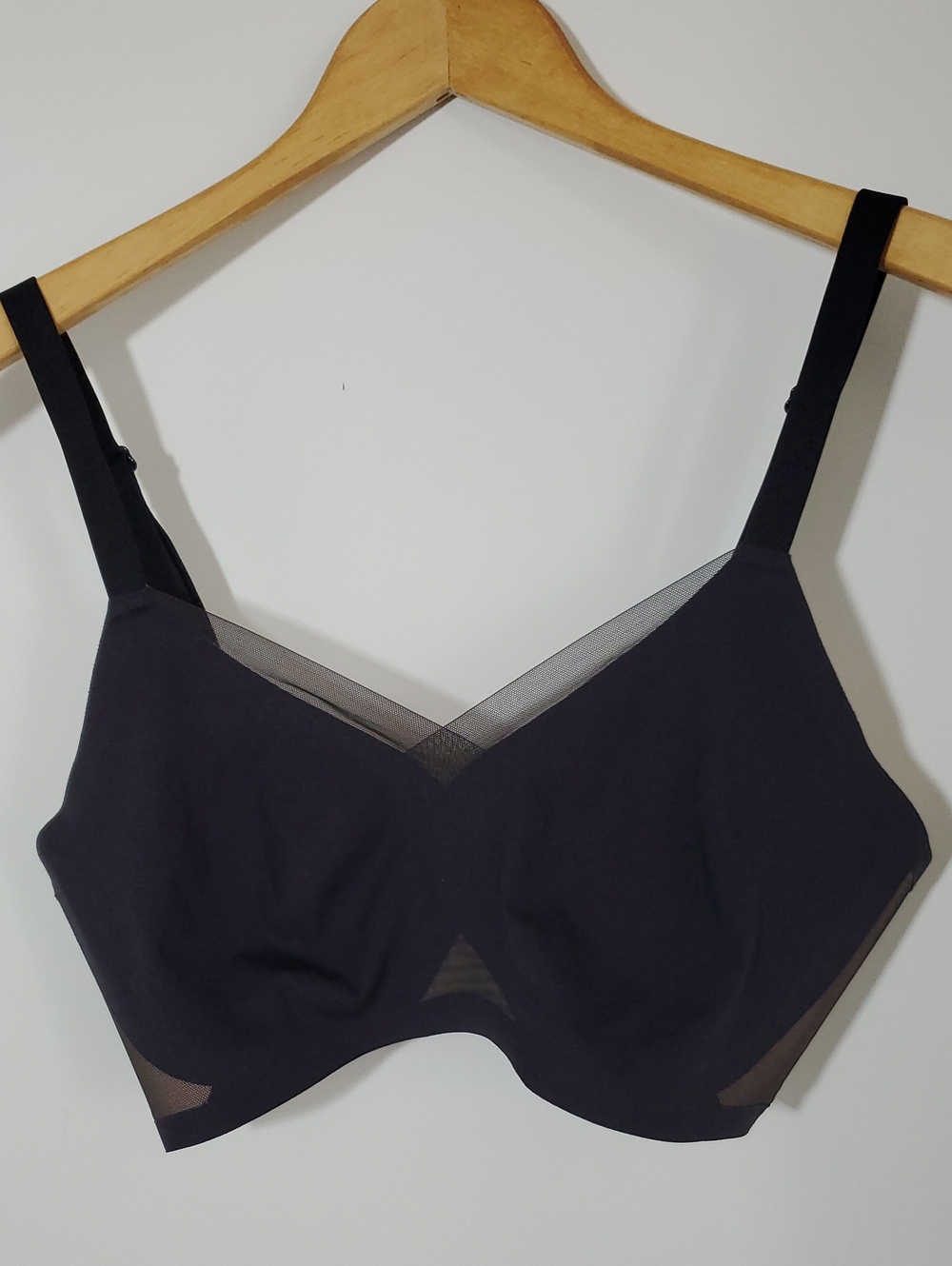 Honeylove CrossOver Bra Classic Mesh Black Wire free Size M